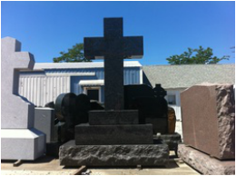 Picture of cross shaped memorial